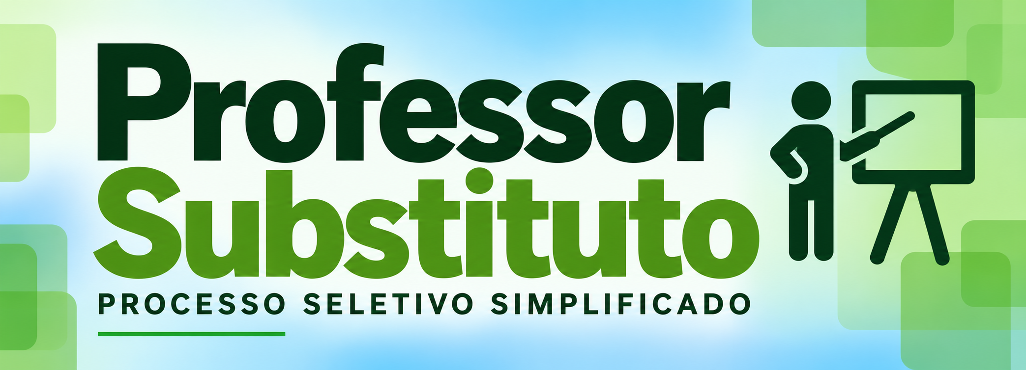 Processo Seletivo para contratação de professor substituto - Edital 123/2026 